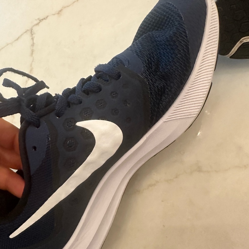Nike Blue and White Athletic Running Shoes (Downshifter 7) - Picture 6 of 7